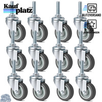 MöBelrollen 50Mm Lenkrollen 50Kg Pro Rad Gummirollen 360-Grad-Rotation 12 StüCk