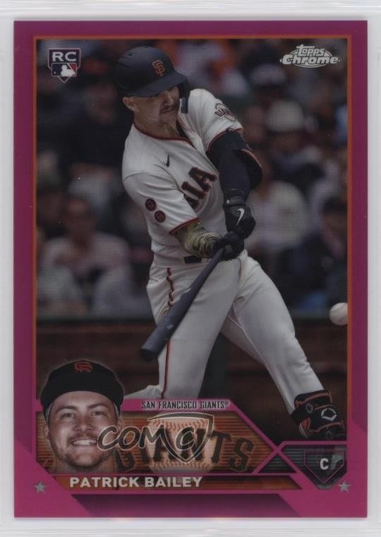 2023 Topps Chrome Update Magenta Refractor /399 Patrick Bailey #USC217 Rookie RC