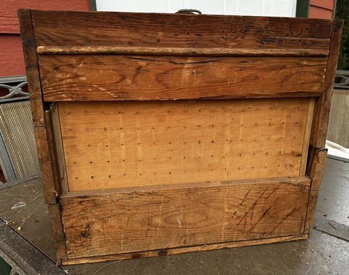Carlson Currier Co Spool Silk Country Store Drawer Oak Cabinet Primitive Origina - Picture 11 of 24