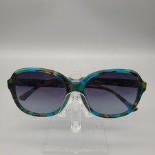 Carfia CA2024 C02 Blue Green Tortoise Polarized Oval Sunglasses 57-17-145