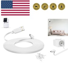 20 ft Cable for WYZE Cam Pan v3 Camera, Flat Micro USB Extension Power Cord, ...