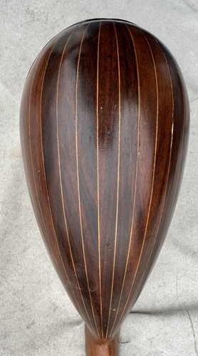 Vintage antike Bowlback Mandoline mit Intarsien Schlagbrett und Intarsienrand - Bild 7 von 9