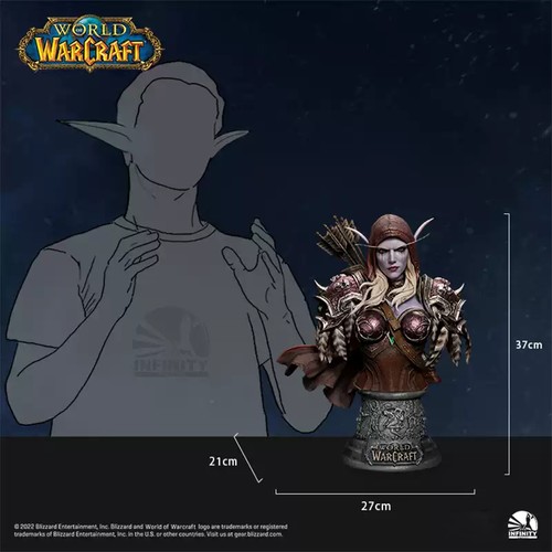 INFINITY STUDIO World of Warcraft Sylvanas Limited Game Character Bust 37cm New - Picture 9 of 9