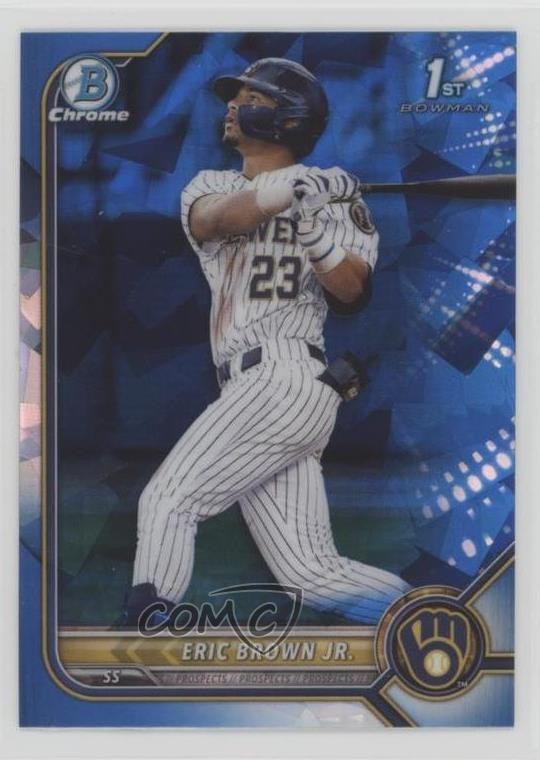 2022 Bowman Chrome Draft Sapphire Edition Eric Brown Jr #BDC-48 04xc