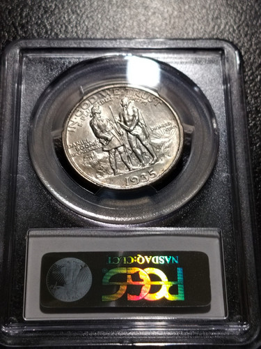 1935-S Boone Commemorative Half Dollar PCGS MS 65 CAC - Picture 2 of 4