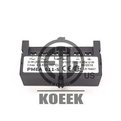 Motor brake rectifier PMEA 611-S UIN AC 600V OUT DC 0.45 I max 2.5 ADC LR 76927