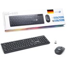 Kit Mouse And Keyboard Wireless German De Qwertz Black Kit Set M&K German