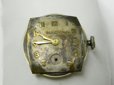 Vintage BULOVA 15 Jewels wind-up watch movement for parts or repair