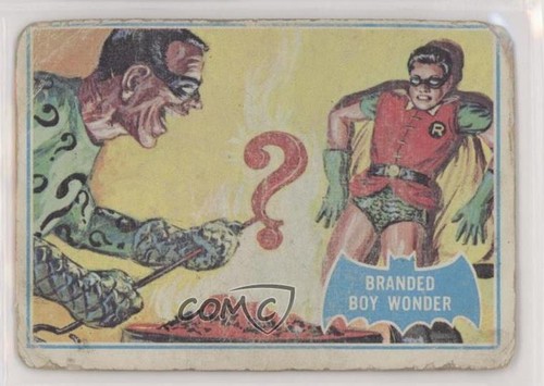 1966 OPC Batman Blue Bat #4B Branded Boy Wonder — Raw