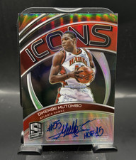 2020-21 Panini Spectra basketball Dikembo Mutombo icons auto SP #/49