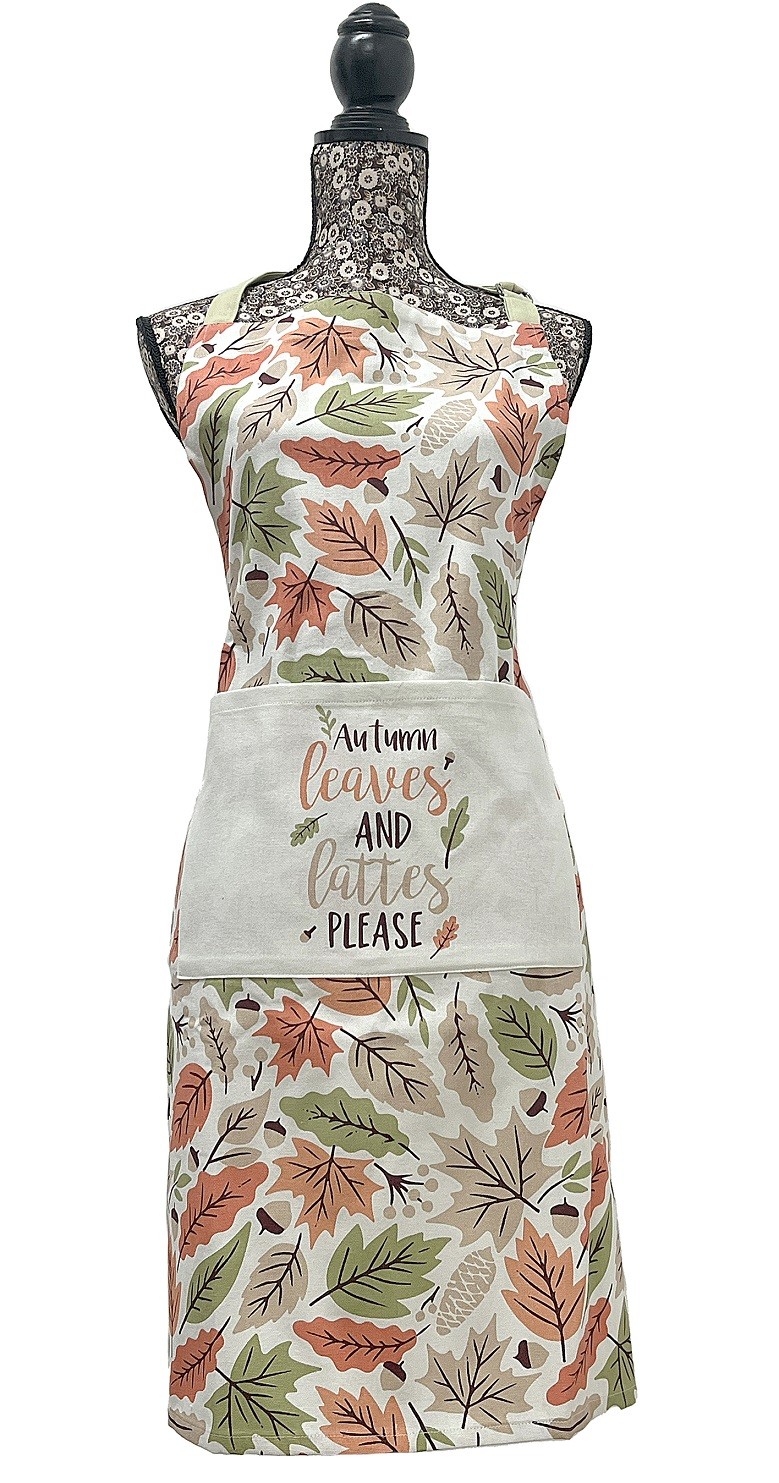 Autumn Leaves Chefs Aprons with Front Pocket Kitchen Butcher Cooking Baking BBQ