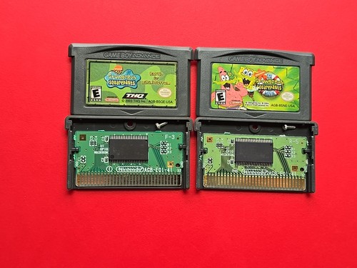 Game Boy Spongebob Battle for Bikini Bottom & Movie Lot 2 Nintendo GBA Games - Picture 5 of 10