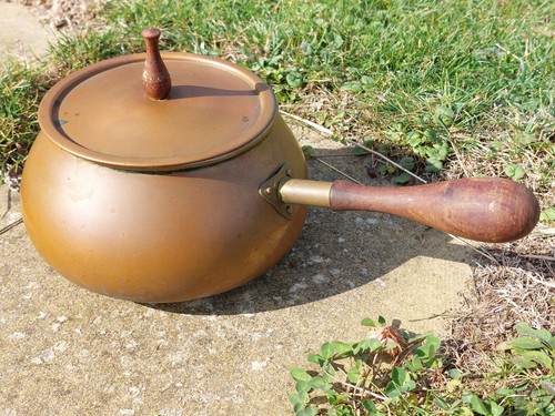 Vintage Douro Kupfer und Messing Fondue Set, Made in Portugal - Bild 3 von 19