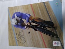 Chris Hoy Autographed 20x16 Photo British Cycling Legend Signed Picture