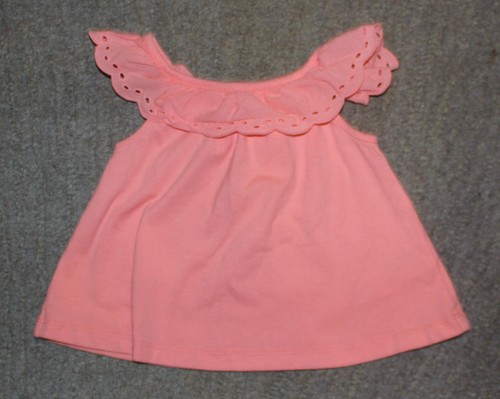 Janie and Jack Toddler Girls Peach Sleeveless Top - Size 3 - EUC - Picture 1 of 3