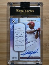 2024 Topps Luminaries Home Run Kings Adrian Beltre Rangers /25 Auto Relic