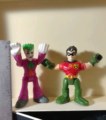 Imaginex Fisher Price DC Comics Action Figures Robin & The Joker 3 Inches - Picture 7 of 9