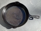 Griswold No. 9 Cast Iron Skillet -  Small Logo - 710 Erie PA USA - Slight Wobble