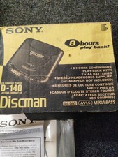 Vintage Sony Discman D-151 Portable CD Player – Tested & Working – Box & Manuals