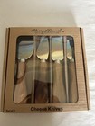 Cheese Knives Set - Brown and Silver