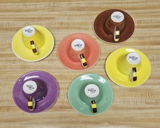 STUDIO NOVA Colorful Java Espresso Demitasse Cups  Saucers 12 pcs