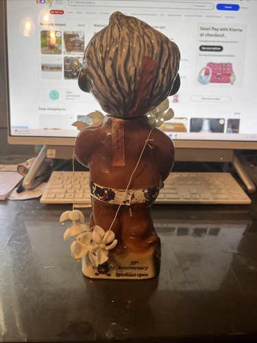 1975 Jim Beam United Airlines 10th Anniv Hawaiian Golf Open “Menehune” decanter! - Picture 5 of 5