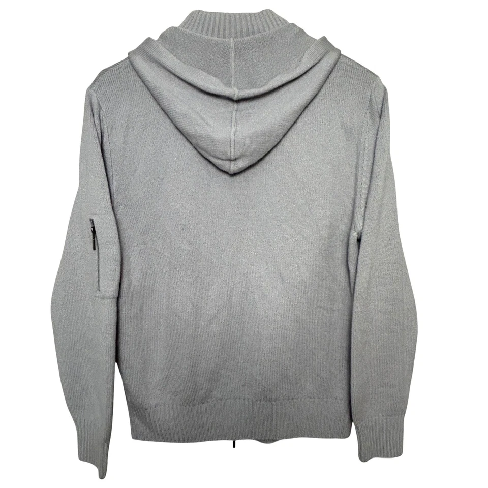 Cruciani para Jared M. Para Hombres Cremallera Completa Lana Sudadera Tejido Suéter Gris Italia Foto 2 de 4