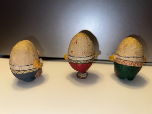 Poliwoggs Juego de 3 Figuras Pequeñas HUMPTY DUMPTY *pequeña astilla en la parte inferior de la base* - Imagen 3 de 7