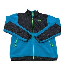 The North Face Boys XL 18/20 Denali Full-Zip Fleece Jacket Teal and Black