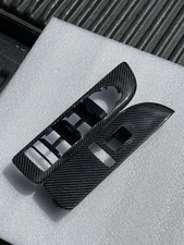2007-2014 Silverado Yukon Suburban Tahoe Window Switch Trim Carbon Fiber