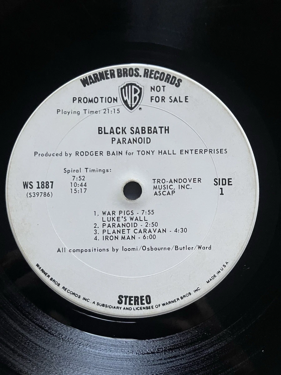 Black Sabbath Metal 33 RPM Speed Vinyl Records for sale | eBay