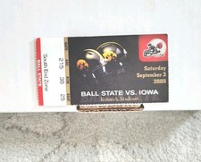 Marshal Yanda NCAA Debut Ticket Stub Iowa vs. Ball State 9/3/2005 Ravens HOF