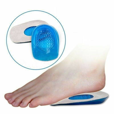 Silikon Fersenstütze Schuhpolster Gel Plantar Pflege Einlage Einlegesohlen Kissen
