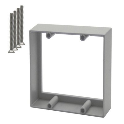 3/4  Double Gang Receptacle Outlet Box Extender,Gray Electrical Outlet Extend...