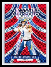 2024 Panini Rookies & Stars - Airborne Matthew Stafford #A-MSD Red Plaid Holo 