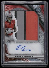 2024 Bowman U Best #PJA-EE Emeka Egbuka Prospect Jumbo Relic Auto /25