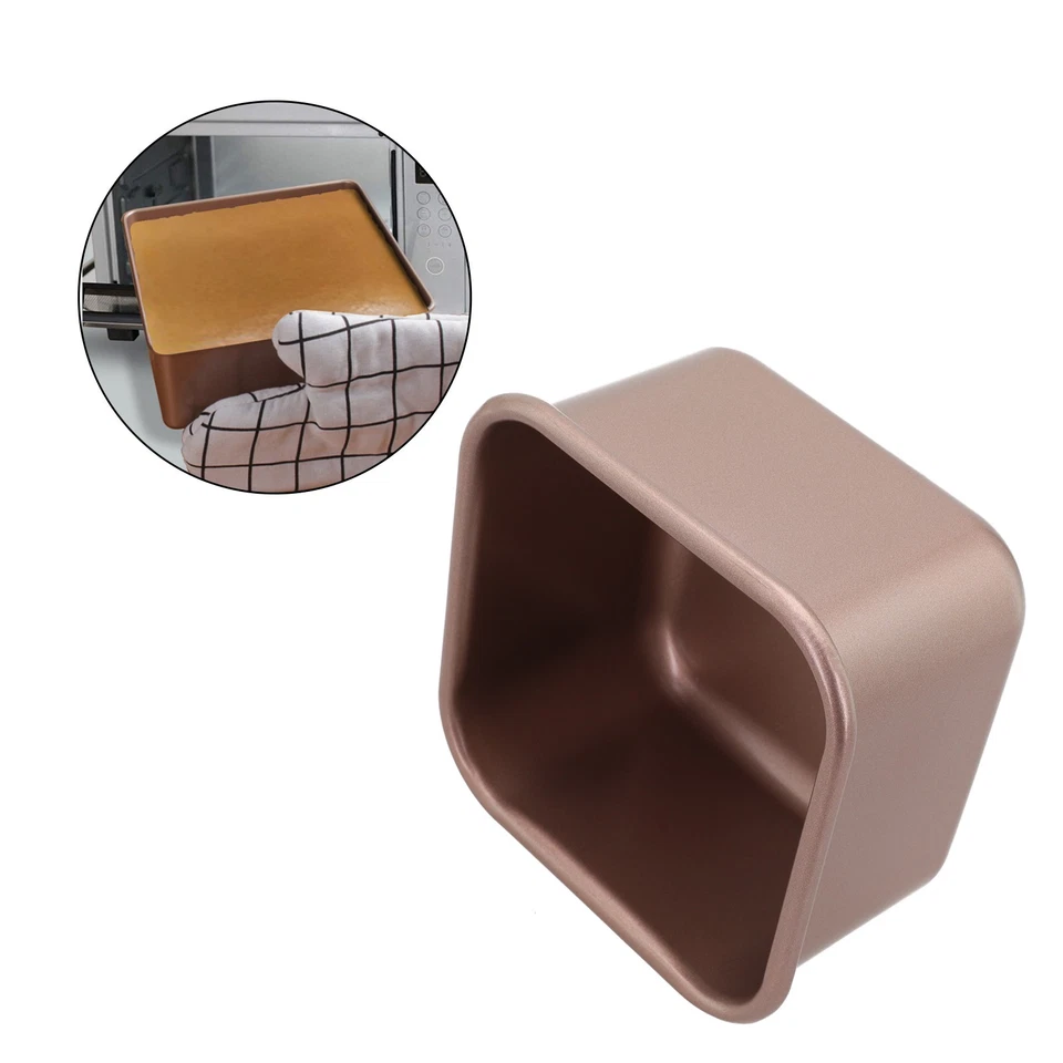 Backform Tragbar Quadrat Schimmel Gerundet Backform Brotbrotdose Eckkante - Bild 3 von 4