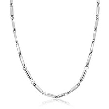 Jeroot Titanium Steel Magnetic Necklace For Women Men Unisex 6 Ultra Strength