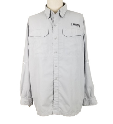 Habit Shirt Mens Large Long Sleeve Performance Solar Factor 40+ Outdoor Fishing