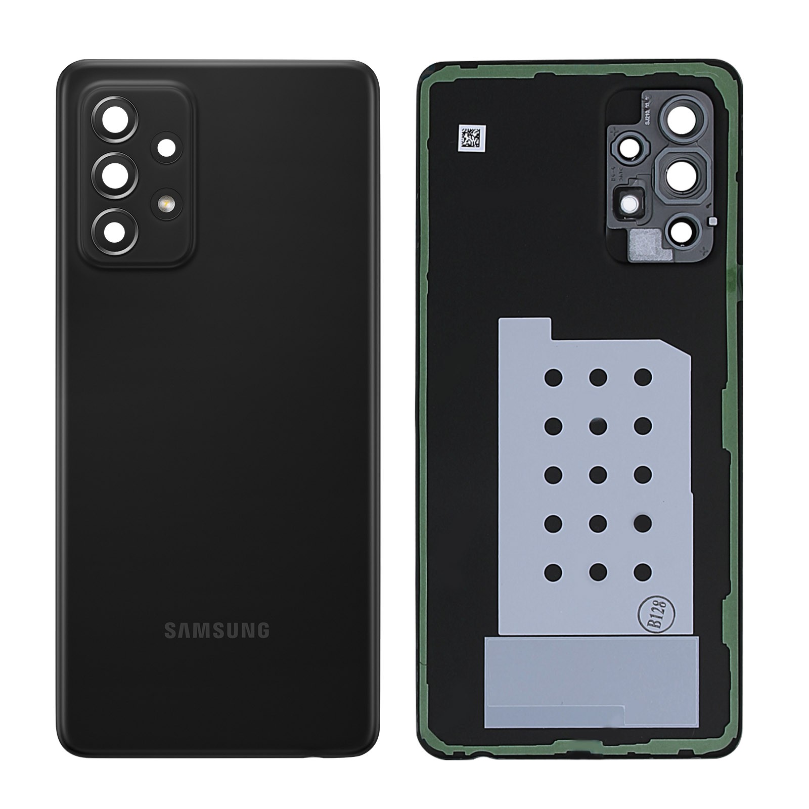 Cache batterie Galaxy A52 neuf pour réparation de coque arrière noire