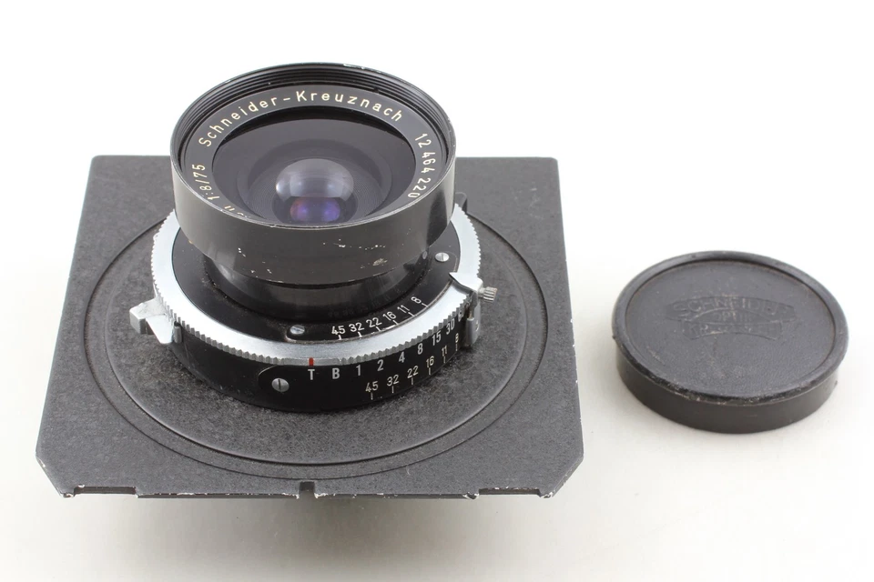 [Exc+5] Lente de gran formato Schneider Kreuznach Super Angulon 75 mm 1:8 de JAPÓN Foto 2 de 4