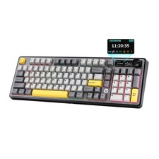 MIKIBY AJAZZ AK980 Wireless Keyboard with Smart Display  Knob,98 Mechanical...