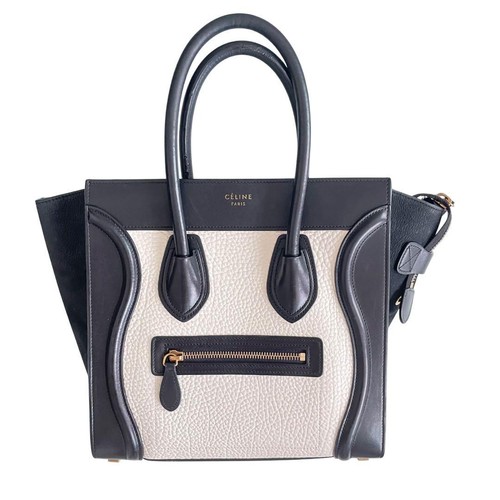 Celine Luggage Micro Shopper Handbag Tote Leather