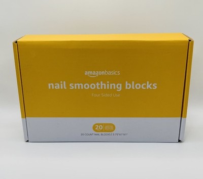 Amazon Basics Nail Smoothing Blocks, 20 Count, Medium Coarse