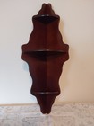 Corner Hanging Shelf for Collectibles Art Wooden Shelving 3 Tier Bombay Company