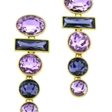 Heidi Daus Whiplash Linear Drop Earrings