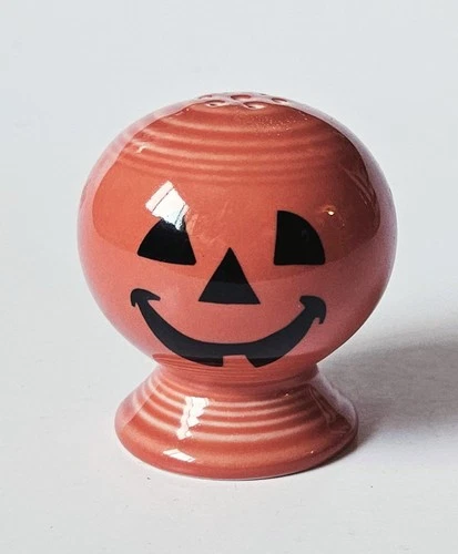 Fiesta Fiestaware Round Ball Salt Shaker Single Persimmon Halloween Pumpkin