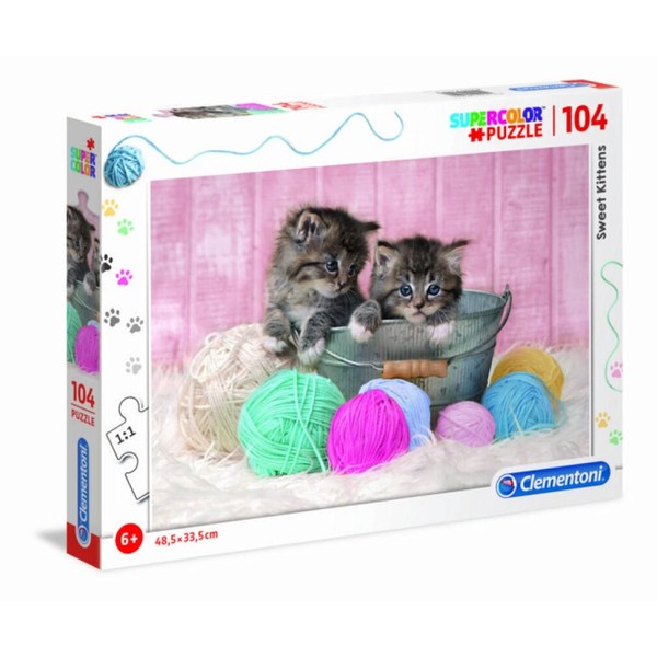 Clementoni 104 Pcs.Puzzle Sweet Kittens 27115X6-image