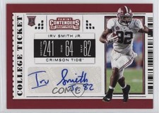 2019 Contenders Draft Picks College Ticket Irv Smith Jr (White Jersey) Auto 2u3