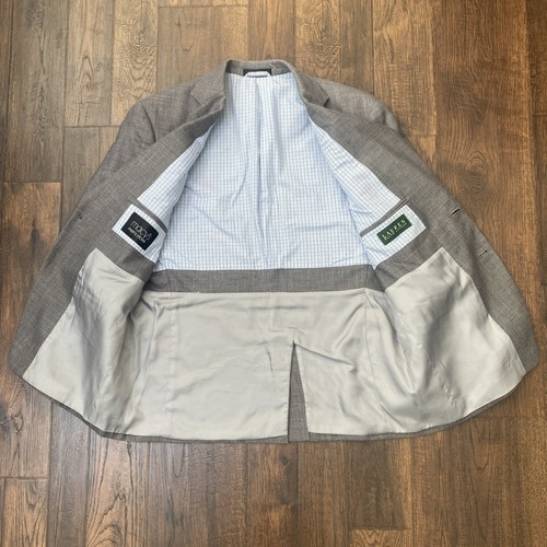 Lauren Ralph Lauren Herren 42 S Grau Blazer Sport Mantel 2 Knopf Poly/Viskose/Leinen - Bild 4 von 8